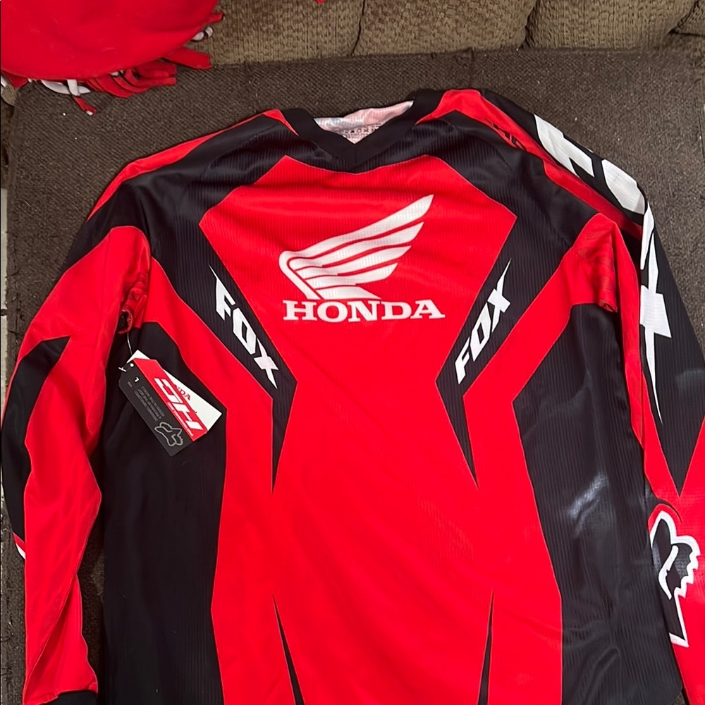 Honda Fox Racing Jersey - Red and Black